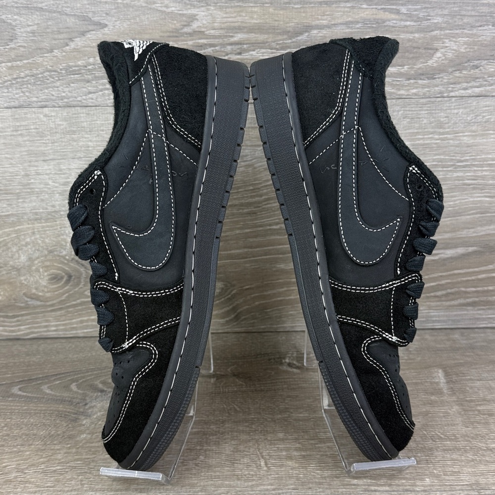 Nike Air Jordan 1 Retro Low OG SP x Travis Scott Men’s 9.5 Black Phantom Sneaker - Picture 9 of 16